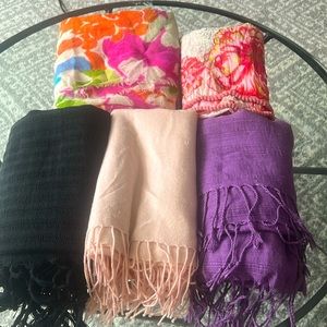 Lot of scarves